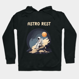 Astronaut resting in space Hoodie